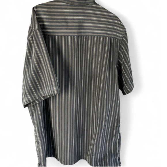 Brown and Black Striped Shirt by HAGGAR - Picture 3 of 7